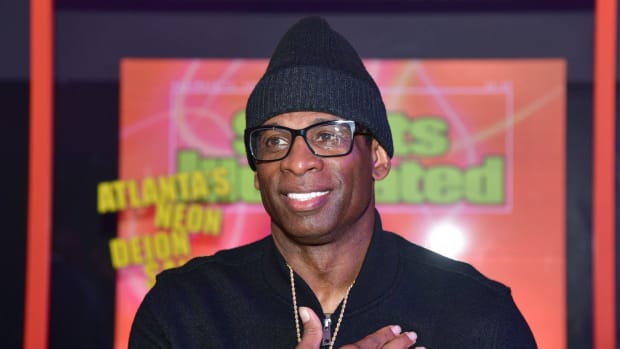 Deion Sanders at SI's 2023 Sportsperson of the year award ceremony